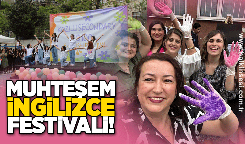 Kozlu Ortaokulu’ndan Muhteşem İngilizce Festivali