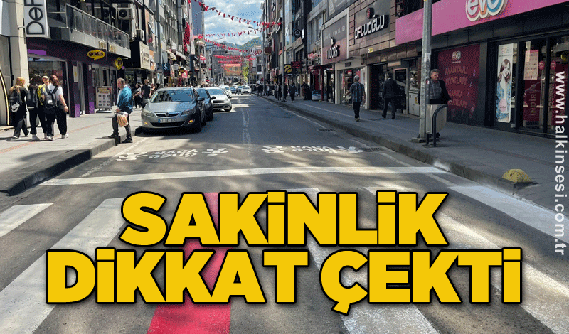 Sakinlik dikkat çekti