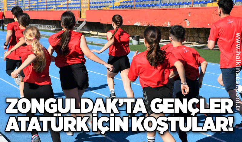 Zonguldak’ta gençler Atatürk için koştular!