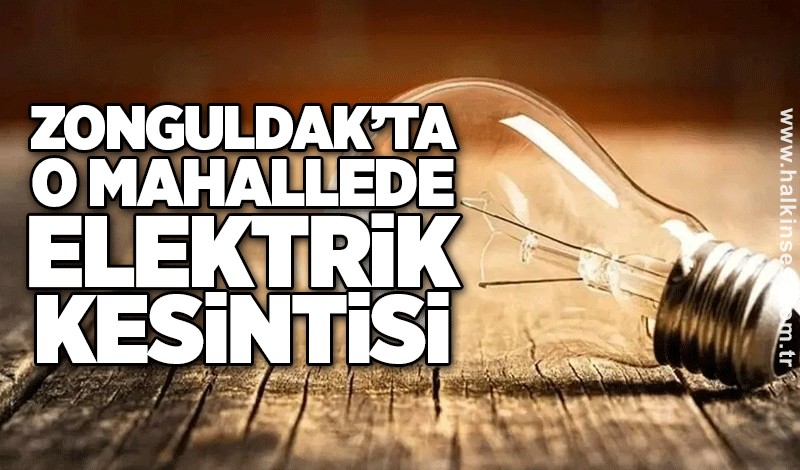O mahallede elektrik kesintisi