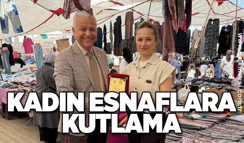 Kadın esnaflara kutlama