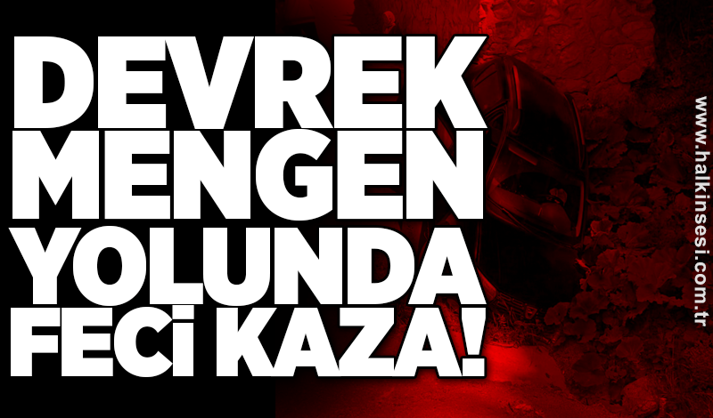 Devrek-Mengen yolunda feci kaza!