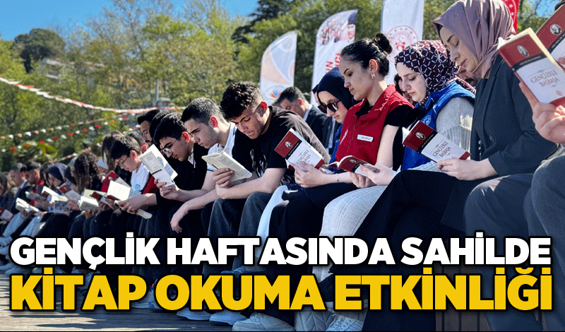 Gençlik Haftasında Sahilde Kitap Okuma Etkinliği