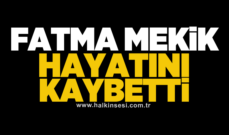 Fatma Mekik hayatını kaybetti