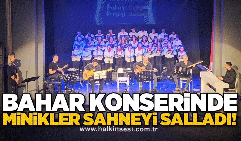 Bahar konserinde minikler sahneyi salladı!