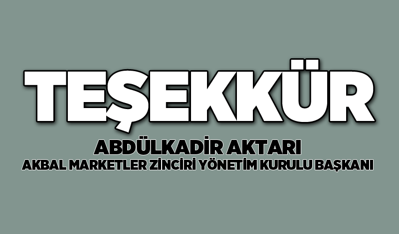 Teşekkür