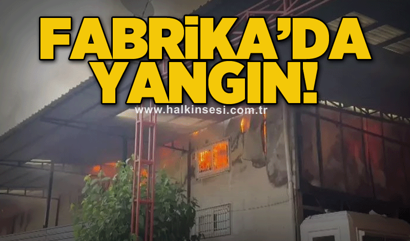 Fabrika’da yangın!