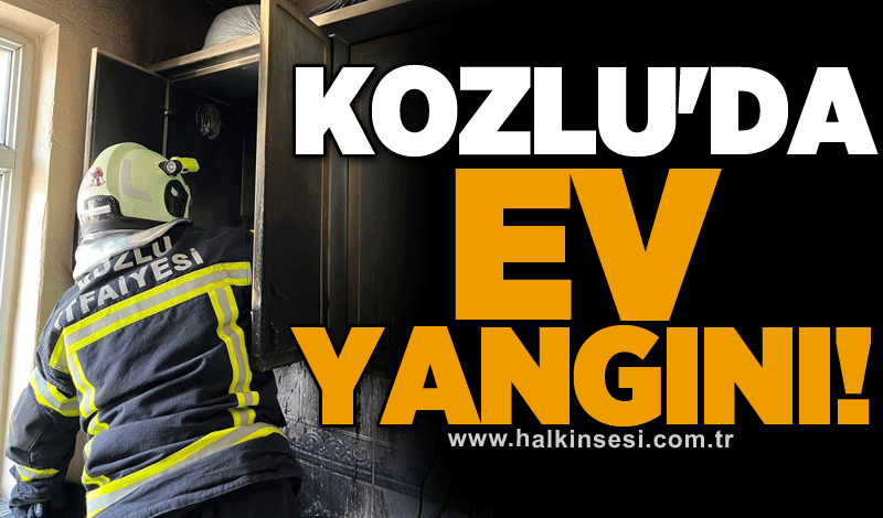 Kozlu'da ev yangını!