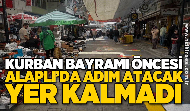 Kurban Bayramı öncesi Alaplı’da adım atacak yer kalmadı