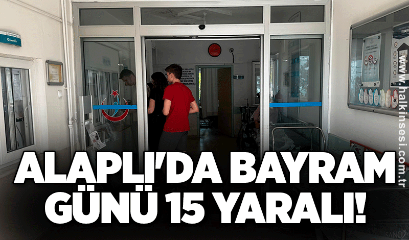 Alaplı'da bayram günü 15 yaralı!