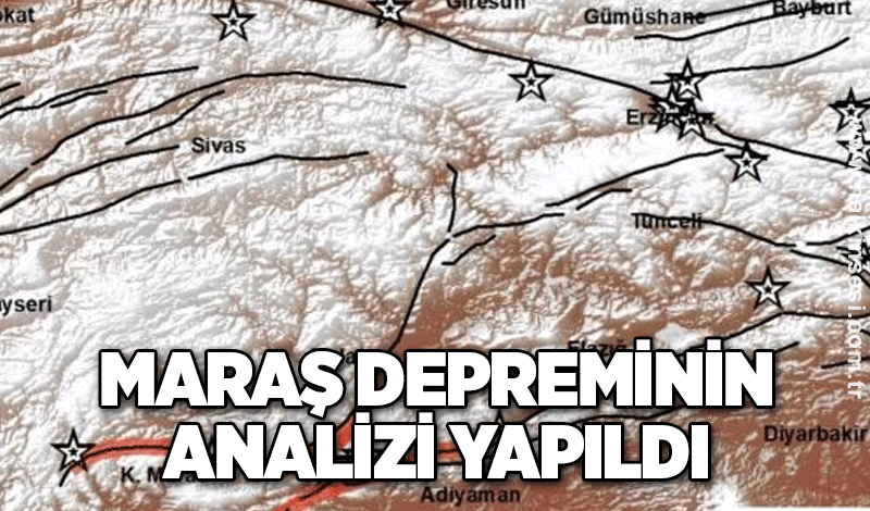 Maraş depreminin analizi yapıldı