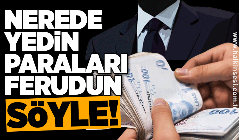 Nerede yedin paraları Ferudun söyle!