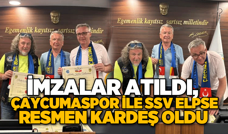 İmzalar atıldı, Çaycumaspor ile SSV Elpse resmen kardeş oldu