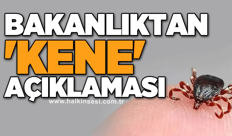 Bakanlıktan 'kene' açıklaması