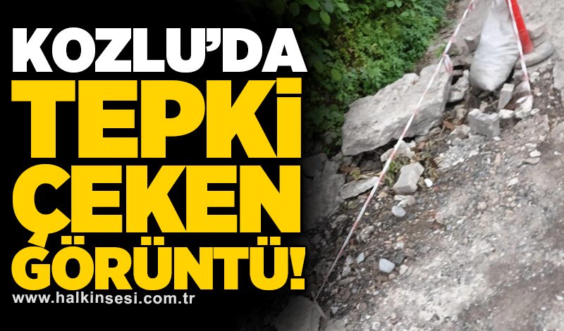 Kozlu’da tepki çeken görüntü!