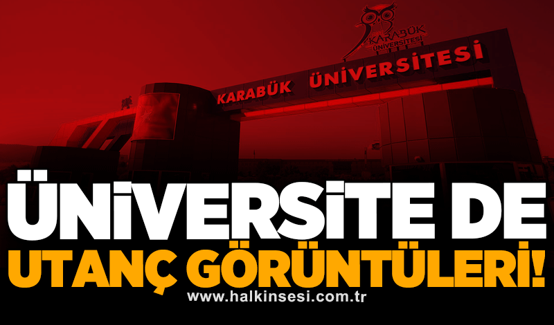 Üniversite de utanç görüntüleri!