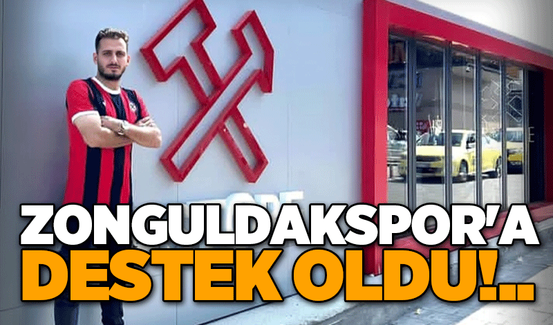 Zonguldakspor'a destek oldu!..