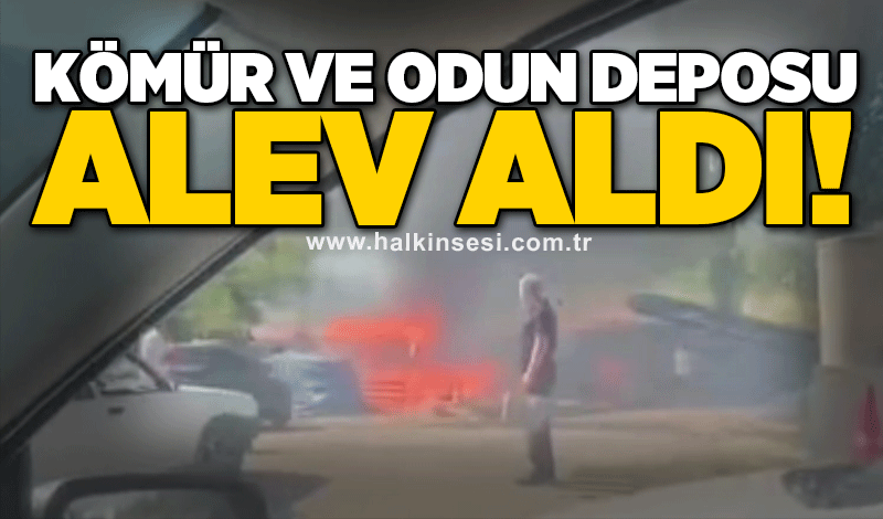 Kömür ve odun deposu alev aldı!