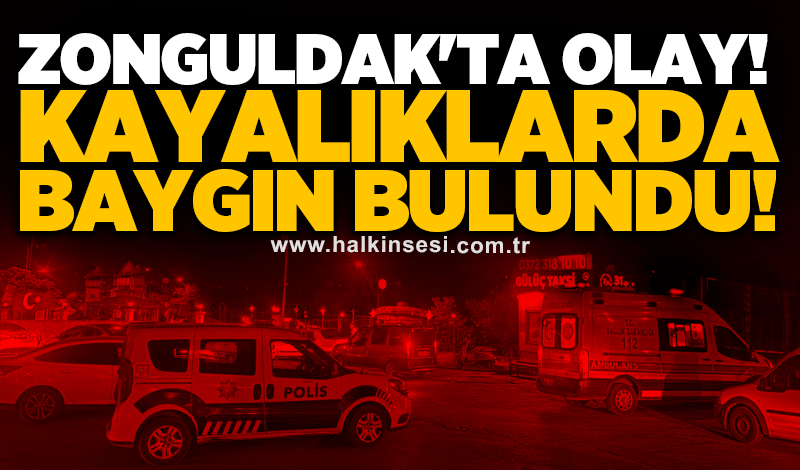Zonguldak'ta olay! Kayalıklarda baygın bulundu!