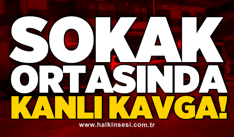 Sokak ortasında kanlı kavga!