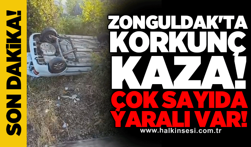 Zonguldak'ta korkunç kaza! Çok sayıda yaralı var!