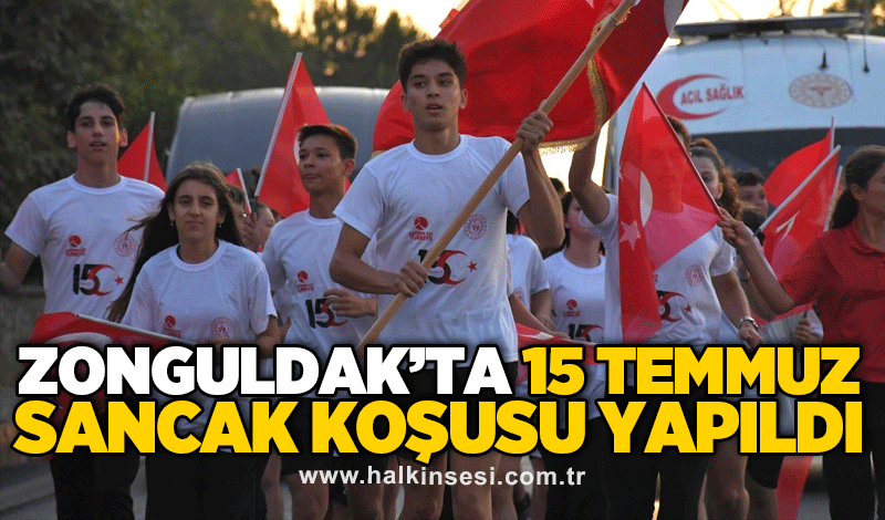 Zonguldak’ta 15 Temmuz sancak koşusu yapıldı