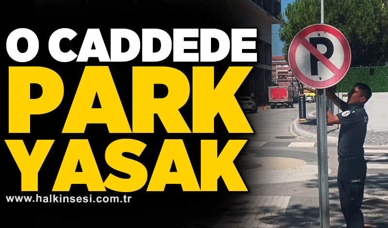 O caddede park yasak