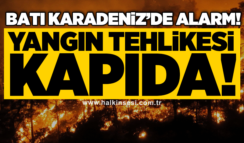 Batı Karadeniz’de alarm: Yangın tehlikesi kapıda!