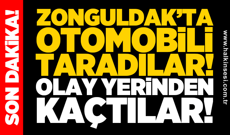 Zonguldak'ta otomobili taradılar! Olay yerinden kaçtılar!