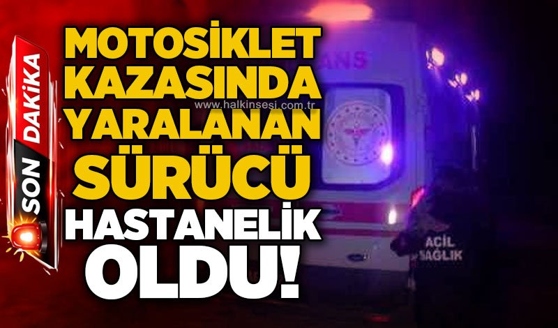 Çaycuma'da motosiklet kazası: Sürücü yaralandı!