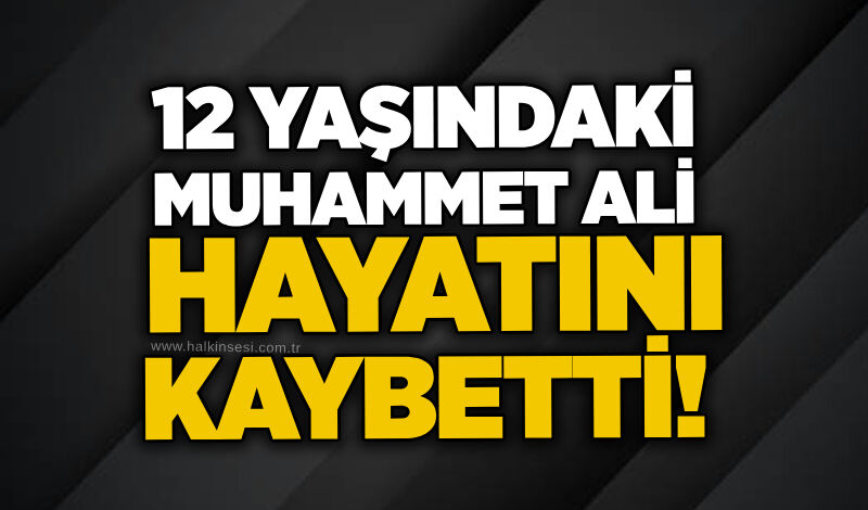12 yaşındaki Muhammet Ali hayatını kaybetti!