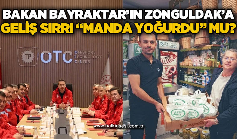 Bakan Bayraktar'ın Çaycuma'ya gelişinin sırrı "Manda Yoğurdu" mu?