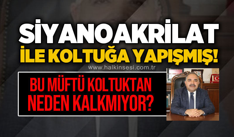 Siyanoakrilat ile koltuğa yapışmış: Bu müftü koltuktan neden kalkmıyor?