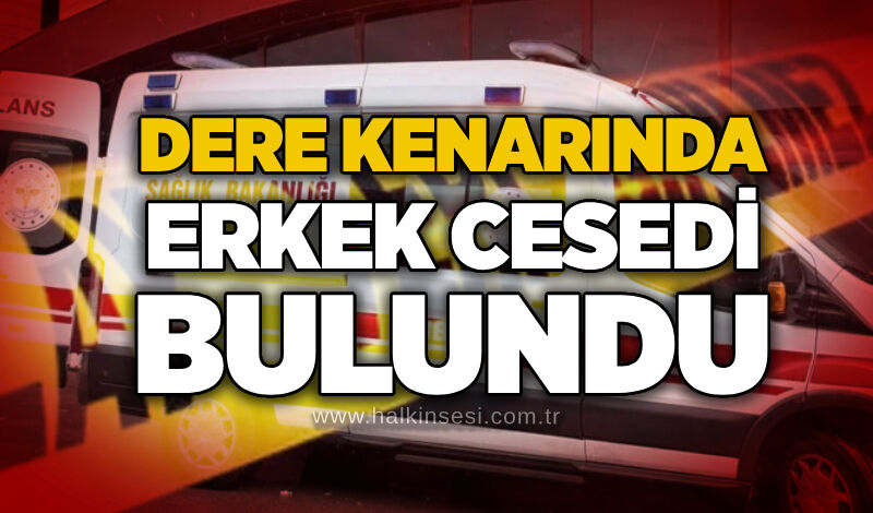 Dere kenarında erkek c*sedi bulundu!