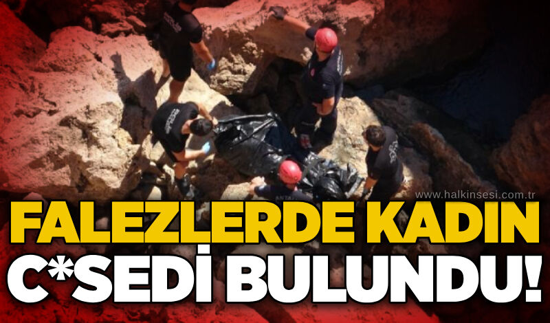 Falezlerde kadın c*sedi bulundu!