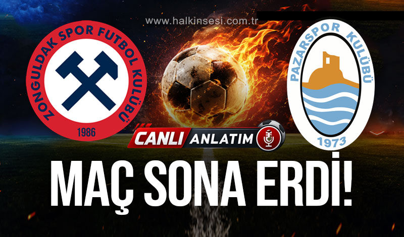 Zonguldakspor - Pazarspor | Canlı Anlatım