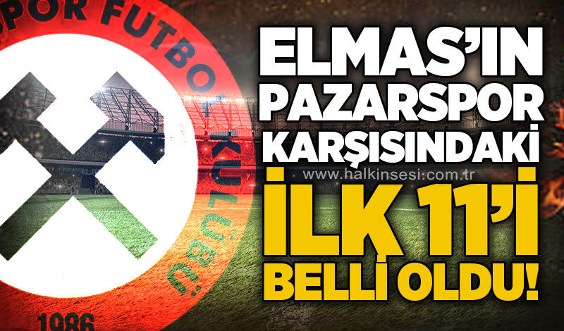 Zonguldakspor - Pazarspor maçının ilk 11'leri açıklandı