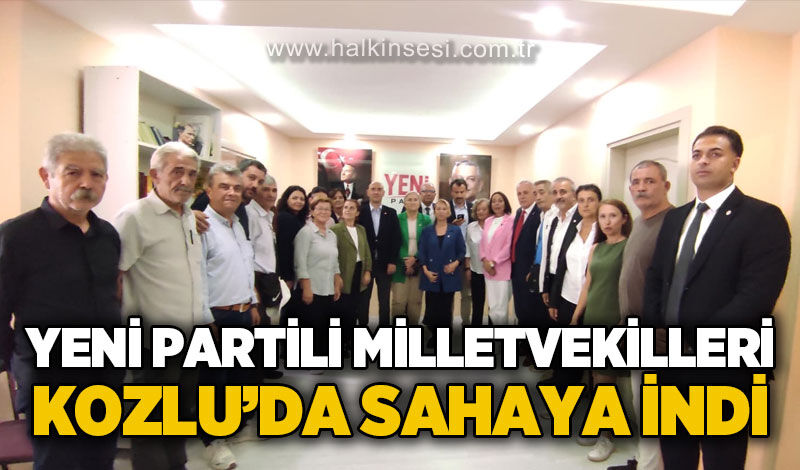 Yeni Partili milletvekilleri Kozlu’da sahaya indi