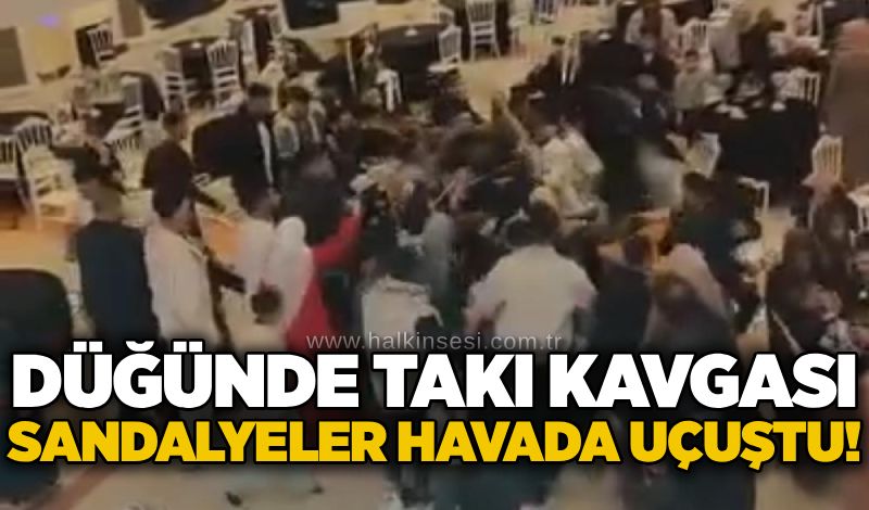 Düğünde takı kavgası: Sandalyeler havada uçuştu!