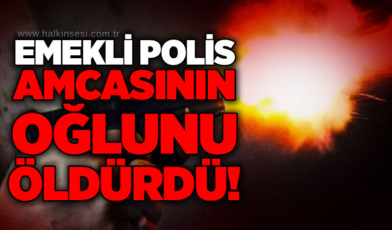 Emekli polis amcasının oğlunu öldürdü!