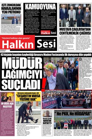 HALKIN SESİ GAZETESİ-Gücünü Halktan Alan Gazete - 26.04.2023 Manşeti