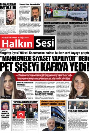 HALKIN SESİ GAZETESİ-Gücünü Halktan Alan Gazete - 27.04.2023 Manşeti