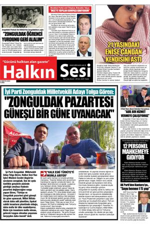 12 Mayıs Halkın Sesi Gazetesi 1. Sayfa